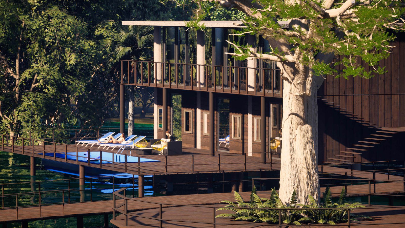 Las Acacias &mdash; Residence Facade and Tree Integration